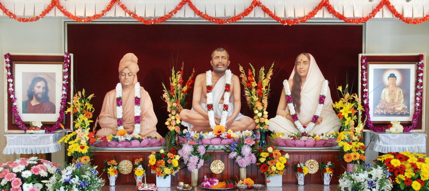 Sri Ramakrishna, Holy Mother, Swamiji, Jesus and Buddha